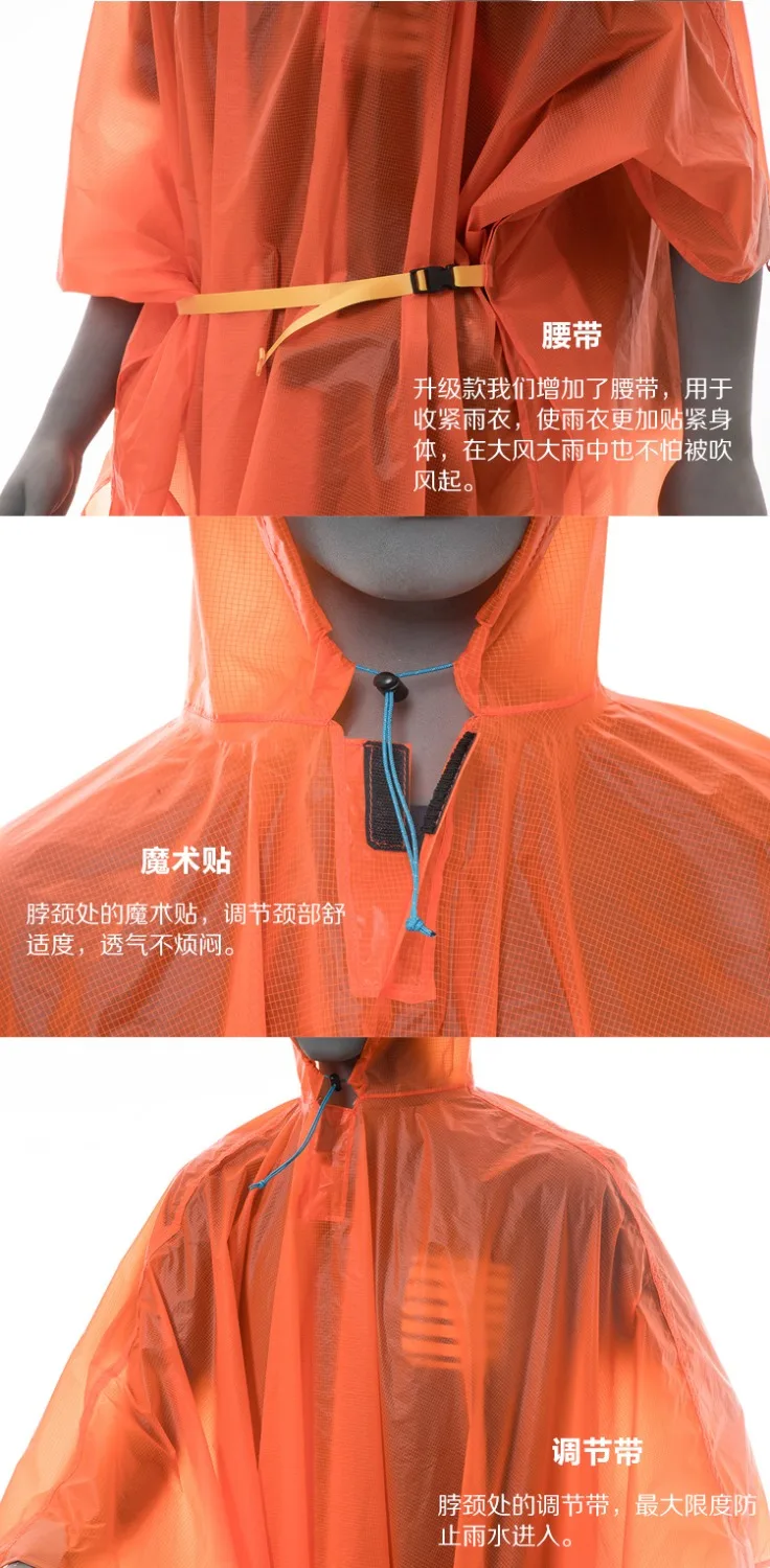 Comprar FLAME S CREED ultraligero 15D chaqueta de nailon para la lluvia senderismo ciclismo impermeable al aire libre Camping Mini lona multifunción refugio solar