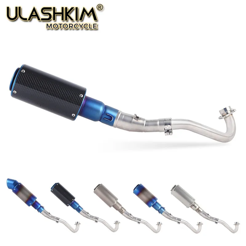 

Motorcycle Full System Exhaust Muffler Escape Middle Link Pipe Slip On For yamaha XMAX300 XMAX250 XMAX400 2017 2018