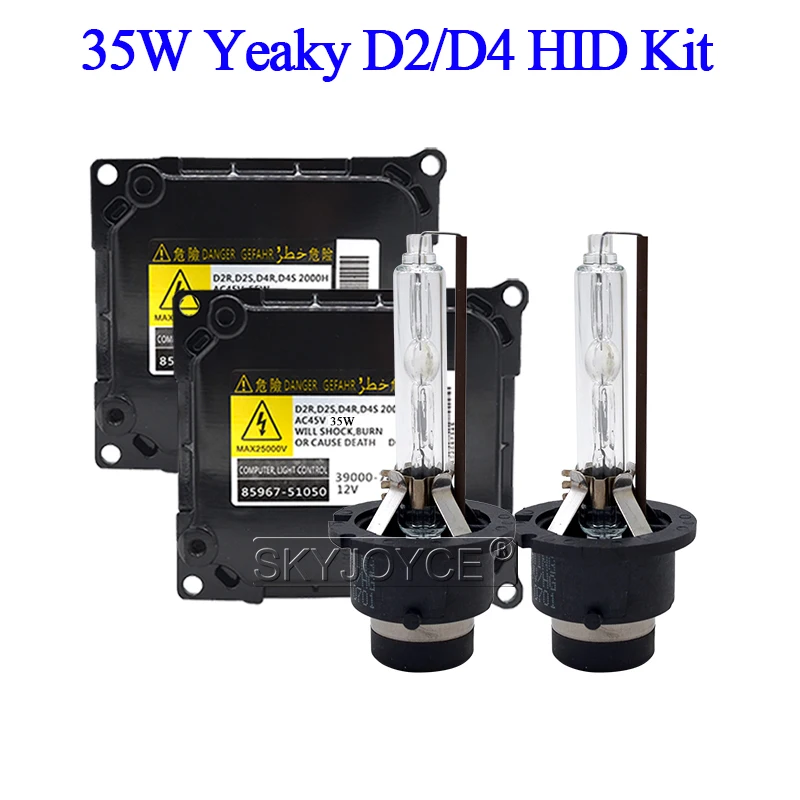 SKYJOYCE Yeaky D2S ксенон HID комплект 35W D4S Yeaky 4500K D2R D4R 5500K D4S 6500K ксенон D2S HID балласт комплект