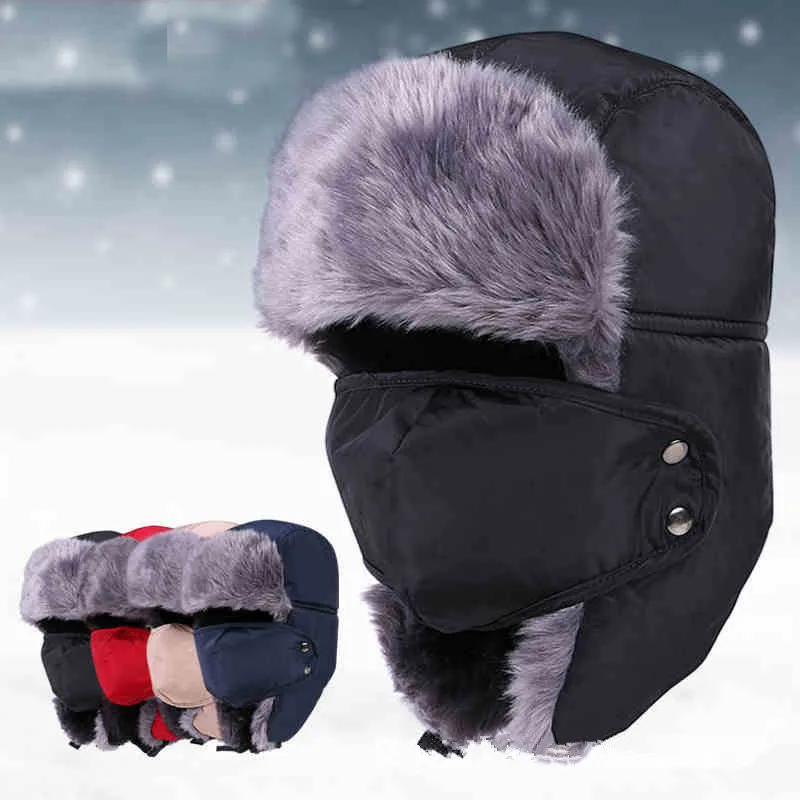 XdanqinX, мужская и женская зимняя шапка, Супер теплая плотная шапка-бомбер с маской, противостоит снегу, ветрозащитные шапки для катания, пара лыжных шапок, унисекс