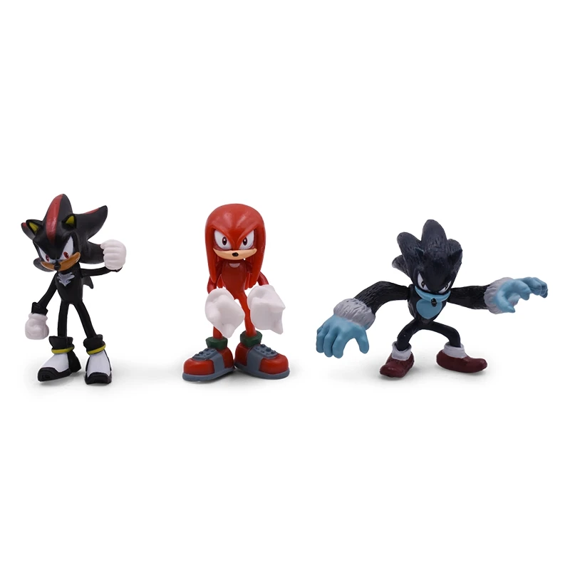 Sonic Action Figure Cute Anime Mini Sonic Boom Rare Shadow PVC Collectible Model Doll Toys Gift For Kid Free Shipping