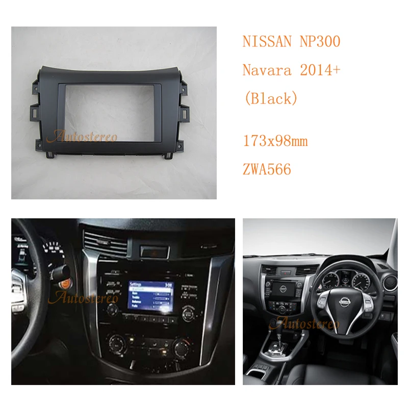 Car Radio fascia for NISSAN NP300,Navara 2014+ Fitting Kit installation