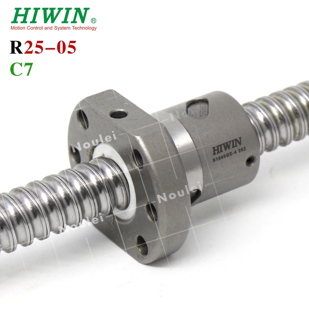 Шариковый винт HIWIN FSI 2505 C7 1300 мм свинцовый шнек 5 с магнитной гайкой и концевой