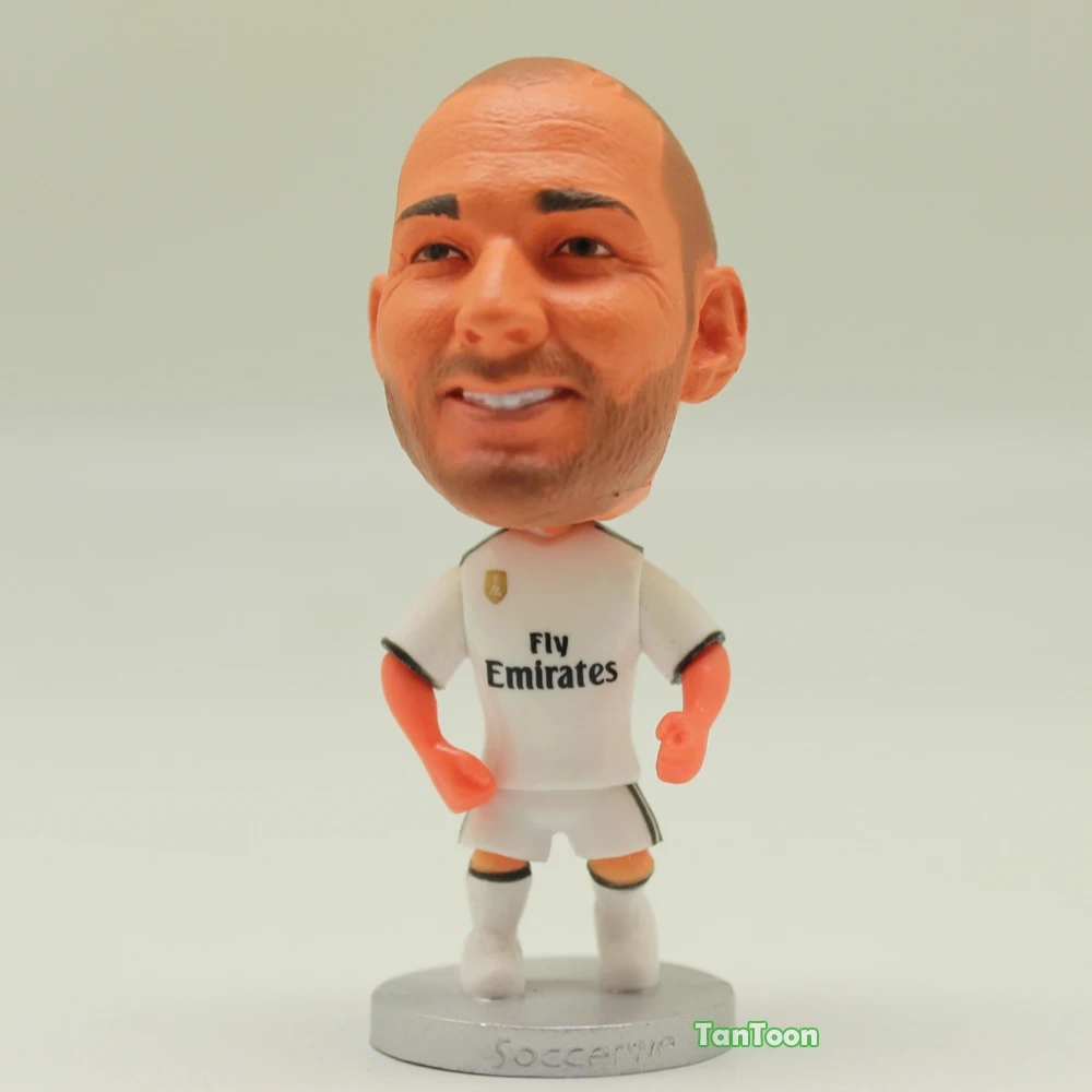 

Football star Soccer Player Star 9# BENZEMA (RM-2018/19) 2.5" Action Dolls Figurine FreeShipping
