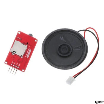 

Drop Ship&Wholesale UART Serial MP3 Music Player Module With Speaker Monaural Amplifier Board For Arduino APR28