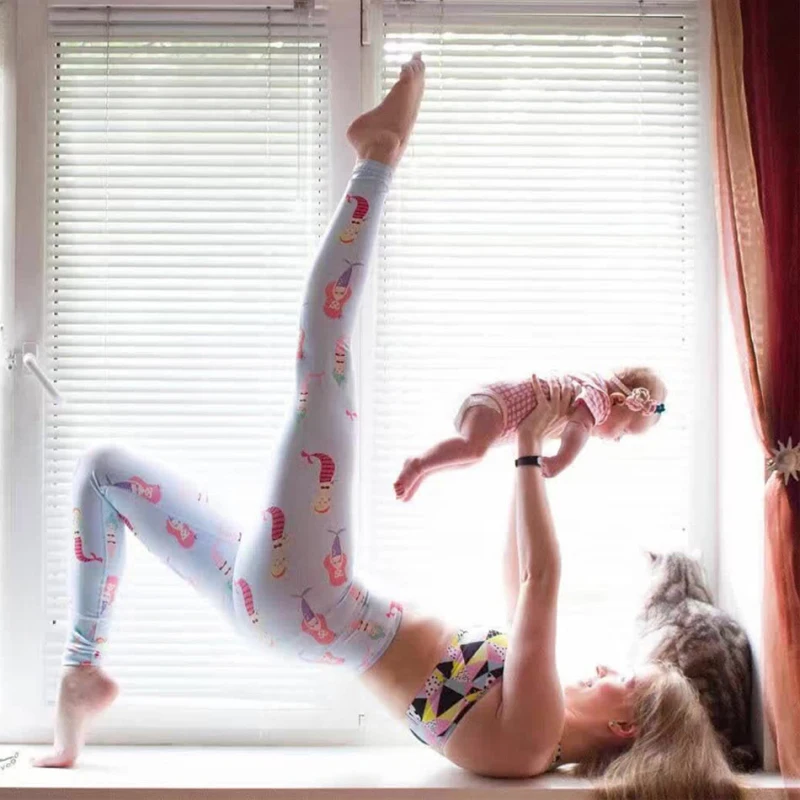 Mermaid Printed Yoga Leggings-2
