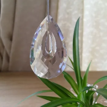 

20units 63mm Clear Water Drop Shape Crystal Chandelier Prism Glass Crystals Lamp Lighting Prisms Hanging Pendants
