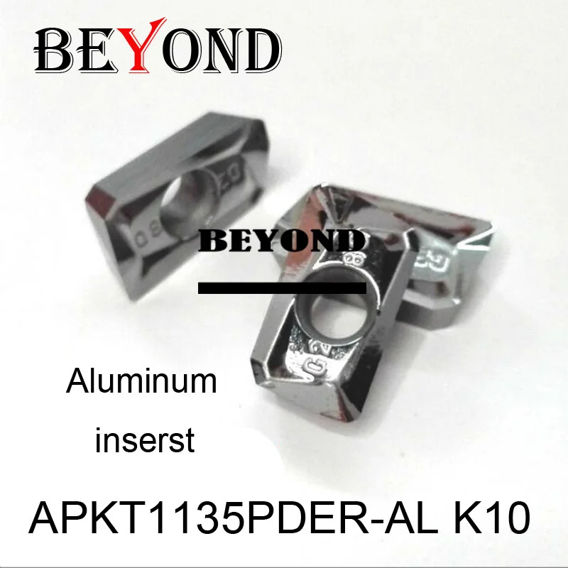 

BEYOND APKT 1135 APKT1135 PDER APKT1135PDER-AL K10 for Aluminum Copper Carbide Inserts Turning Tool CNC Lathe Cutter Tools