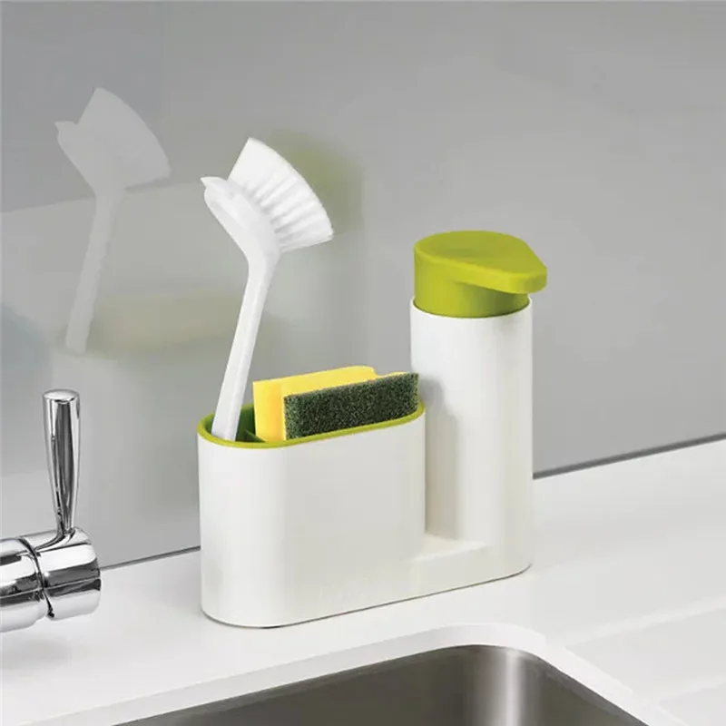 

Multifunctional Soap Dispensers Washing Sponge Storage Rack Hand Sanitizer Bottle Bathroom Kitchen Detergent Storage Holders