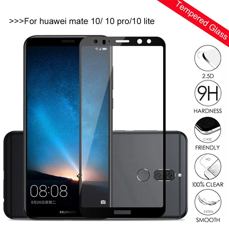 Защитное стекло для huawei mate 10 lite pro, защитное закаленное стекло для huawei mate 10 10pro 10 lite mate10lite, защитная пленка