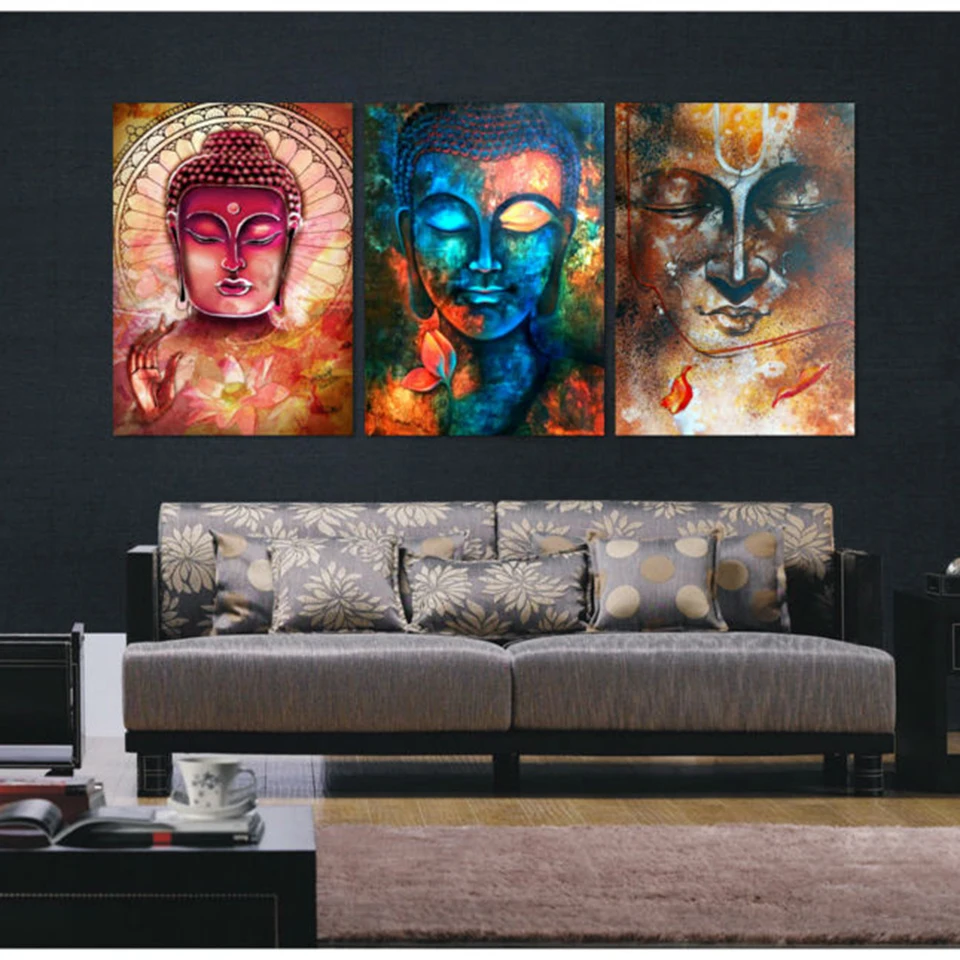 Canvas Modern Living Room Hd Home Decoration 3 Panel Colourful