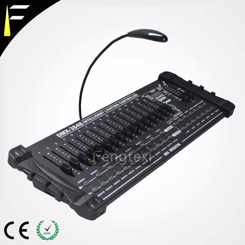 

Контроллер осветительного прибора для сцены DMX 384 512/1990 пульт управления 384CHS 24 шт. осветительное оборудование для DJ дискотеки шоу сцены