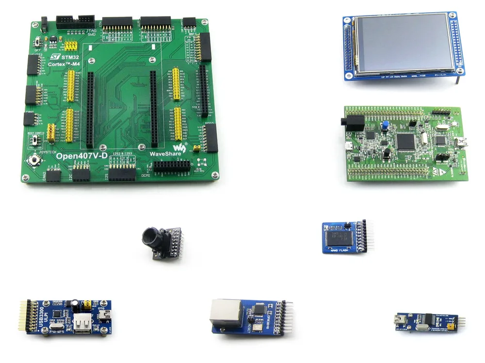 

Parts Open407V-D Package A=STM 32 Board,ST Original STM32F4DISCOVERY/STM32F407G-DISC1,STM32F407VGT6+3.2' 320x240 Touch LCD+8 Mod