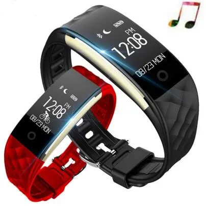 Новые подарки умный Браслет S2 умный Браслет фитнес-трекер для измерения сердечного ритма Mp3Mp4 вызов SMS Facebook Twitter смарт-браслет умные часы
