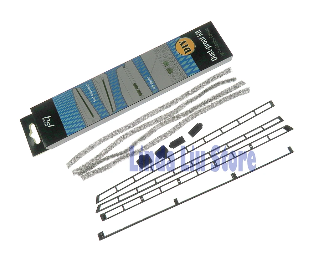 

ChengChengDianWan Black Anti Dust Protective Cover Case Sponges Stoppers Filter Mesh Plug Dust Proof Kit for PS4 Gaming Console