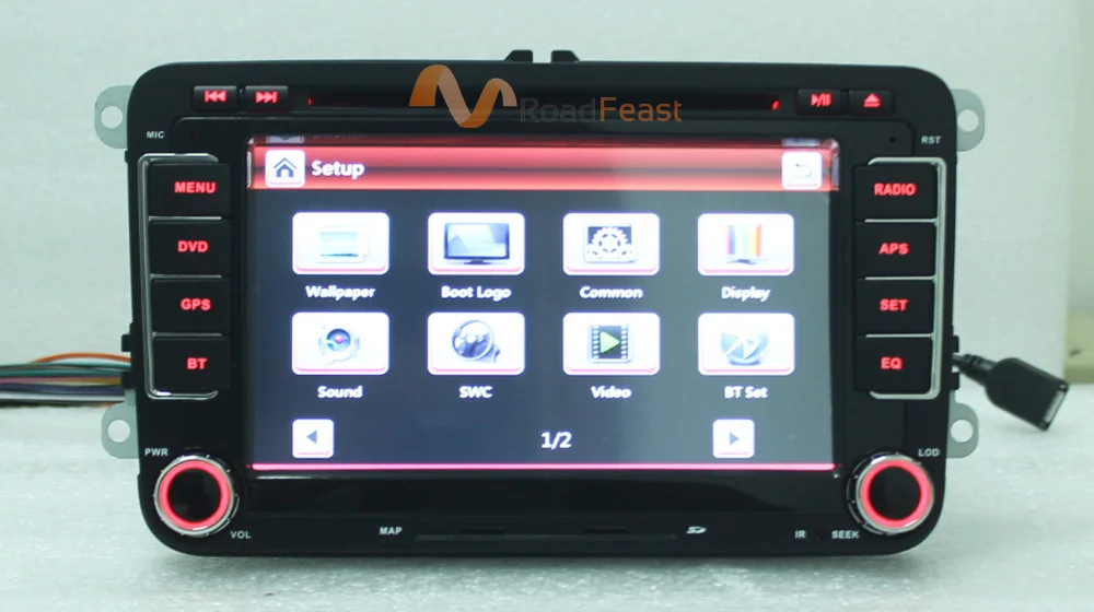 7inchs Car DVD for Volkswagen with Built-in Canbus 12