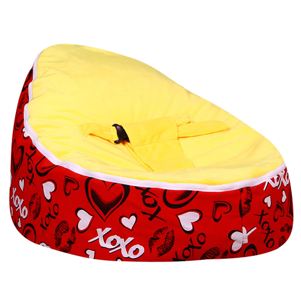 Levmoon Medium Red Lover Bean Bag Chair Kids Bed For Sleeping Portable Folding Child Seat Sofa Zac Without The Filler Levmoon Medium Red Lover Bean Bag Chair Kids Bed For Sleeping Portable Folding Child Seat Sofa Zac Without The Filler