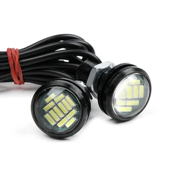 

2 Pcs Car LED Eagle Eye Lights Lamp DC 12V 15W 22mm Reverse Backup DRL Fog Light Daytime Running Car Lights Signal Bulb