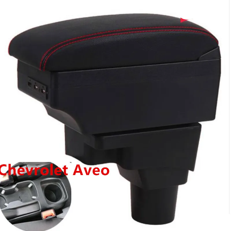 

for Chevrolet Aveo Sonic Lova T250 T300 armrest box central Store content Storage box cup holder car-styling accessories