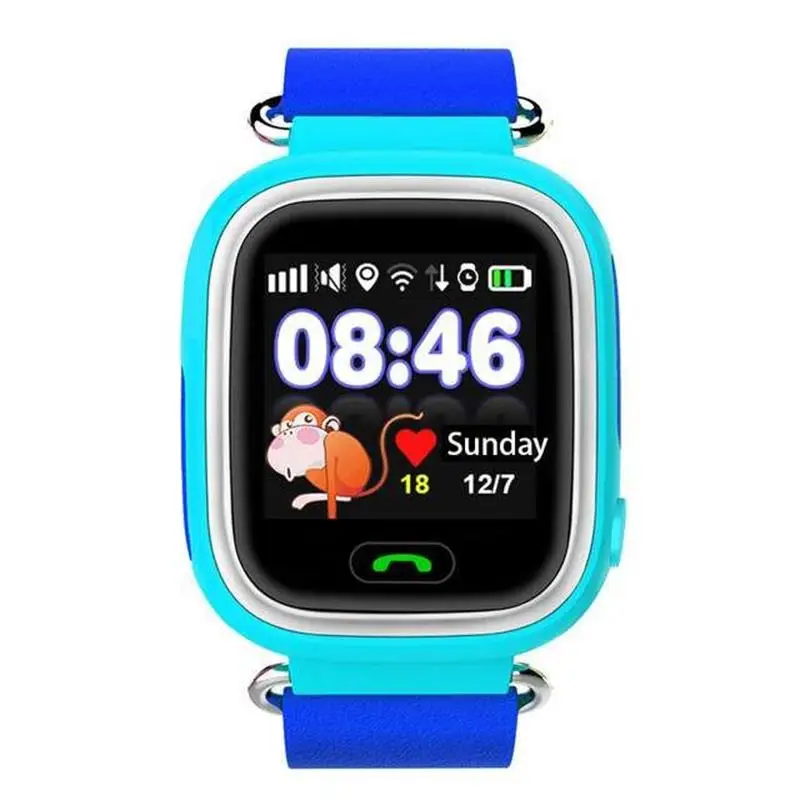 Q90 GPS Touch Screen Kids Smart Watches SOS Call Location Device Tracker Anti Lost Monitor font