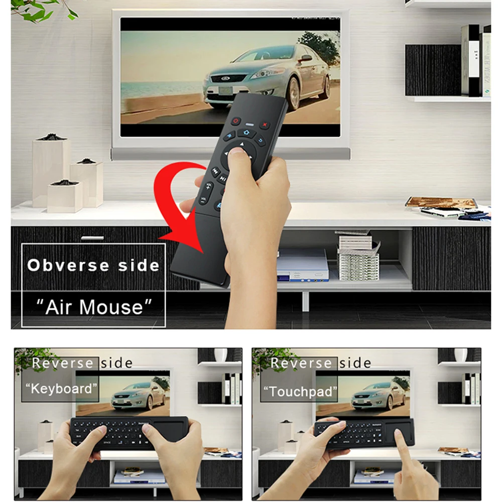 T6 Air mouse, беспроводная клавиатура и тачпад, универсальный пульт дистанционного управления для Android tv Box, мини-ПК, умный проектор, 2,4G Air Fly mouse