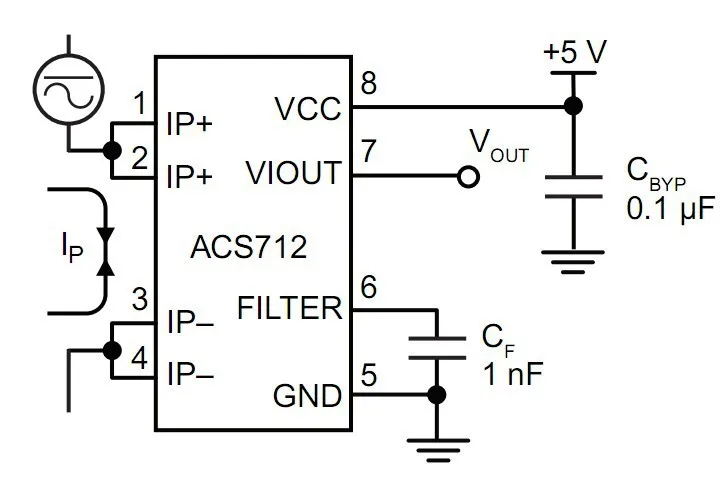 Модуль платы WQScosea для Arduino модуль ACS712 с датчиком переменного и постоянного тока