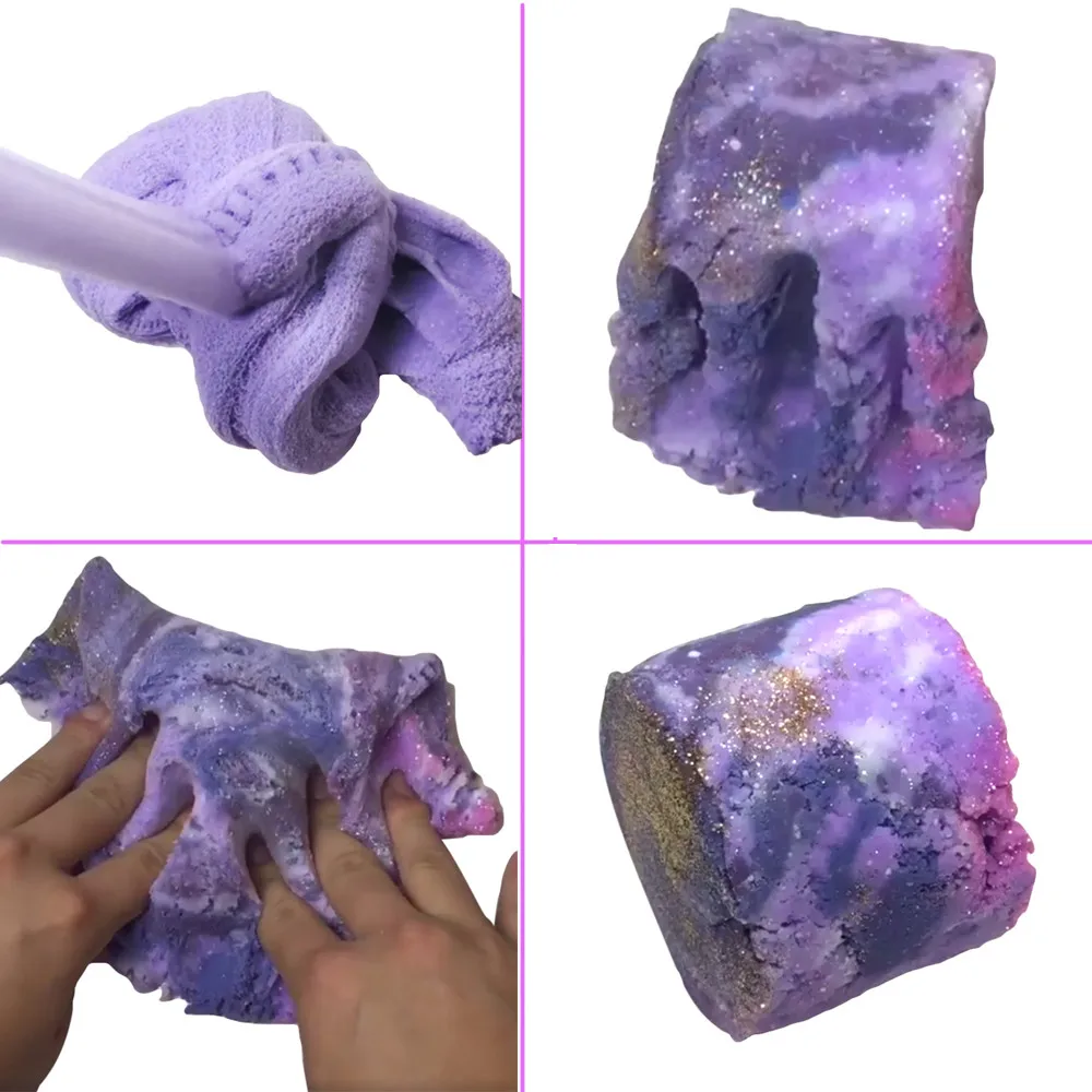 New beautiful soft squeezable Galaxy Charming Purple Cloud Colorful