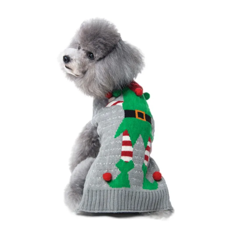 Buy Christmas Dog Sweater Xmas Pet Coat Outfits