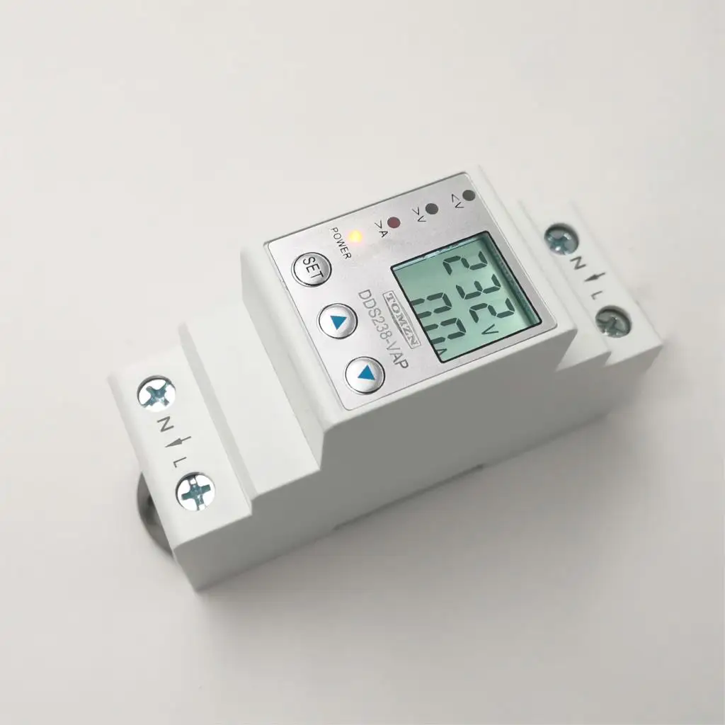 Relè di protezione tensione 2P /50A 230V AC protezione di tensione di riconnessione automatica Relè di tensione digitale Relè sotto tensione Relè di protezione tensione 2P /50A 230V AC protezione di tensione di riconnessione automatica Relè di tensione digitale Relè sotto tensione