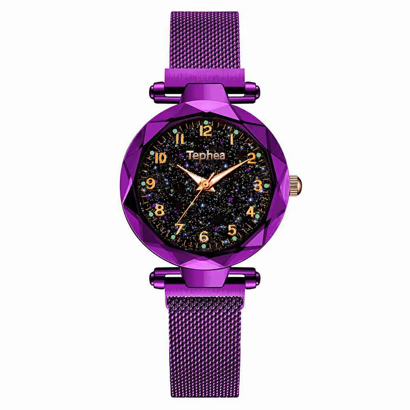 

Luxury Multicolor starry sky Women Watches Fashion Luminous Waterproof WristWatch Female Rose Gold Clock Zegarek damski 2019 Hot