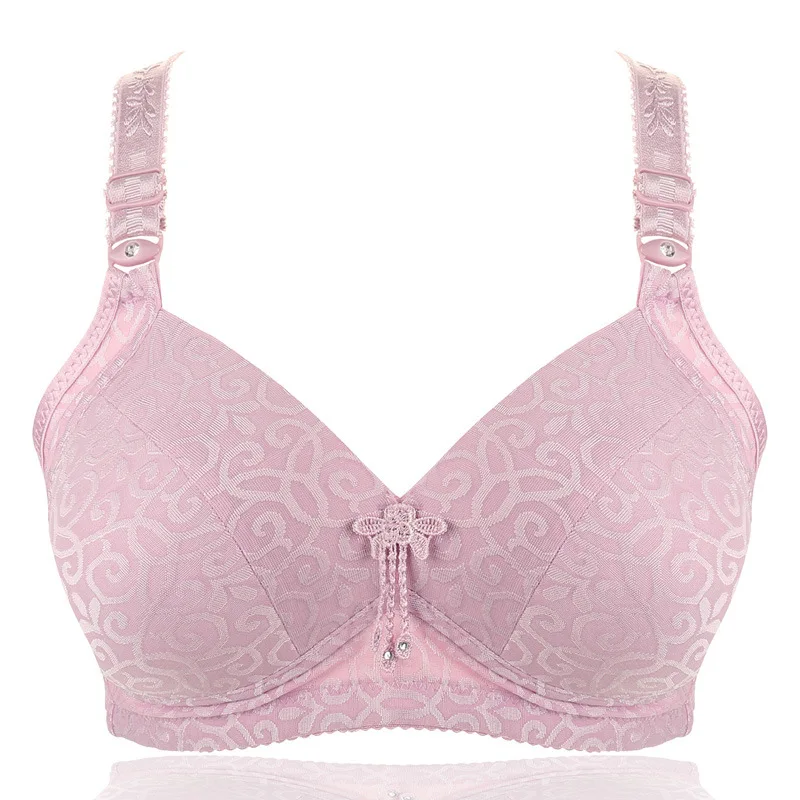 

Hot Full cup thin plus size WOMEN Wireless Bra adjustable Women's bra breast cover 38-44 B&C cup Large size Bras everyday