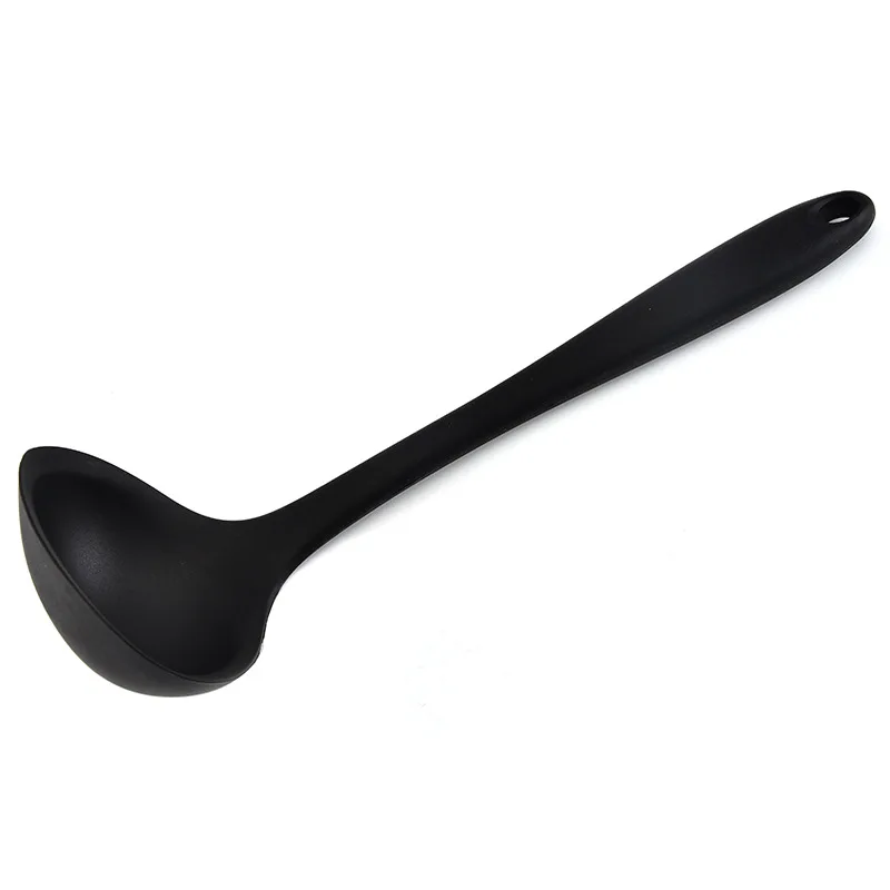 

Silicone Soup Spoon High Temperature Resistant with Long Handle Scoop Kitchen Supplies YU-Home