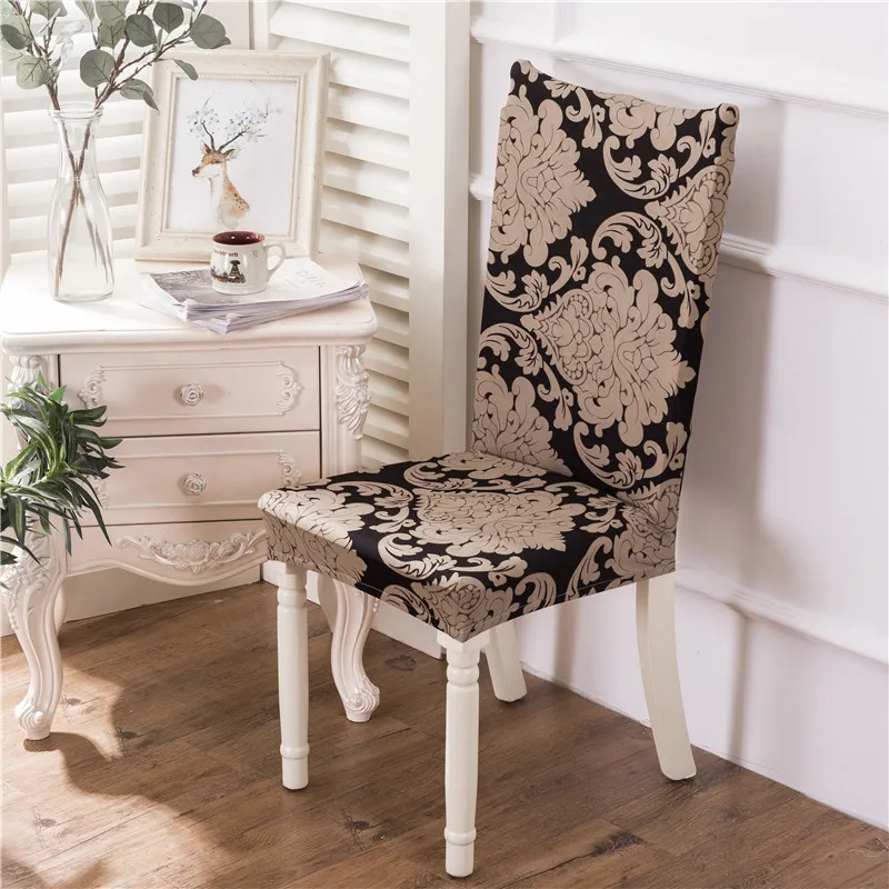 

Universal Elastic Chair Cover Removable Spandex Seat Cover for Dining Room Weddings Hotel Party Banquet Home Decoration