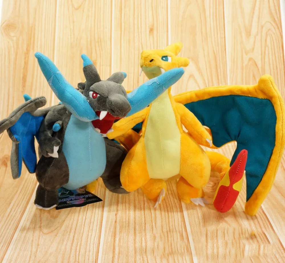 23 см аниме покемон куклы Мега плюшевый Чаризард игрушки Charizard X Y Дракон чучела