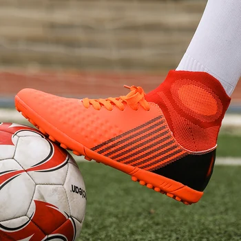 

High Quality Artificial Leather Sports Training Shoes Men's Football Shoes Sneakers Outdoor Comfortable Light Lawn Soccer Shoes