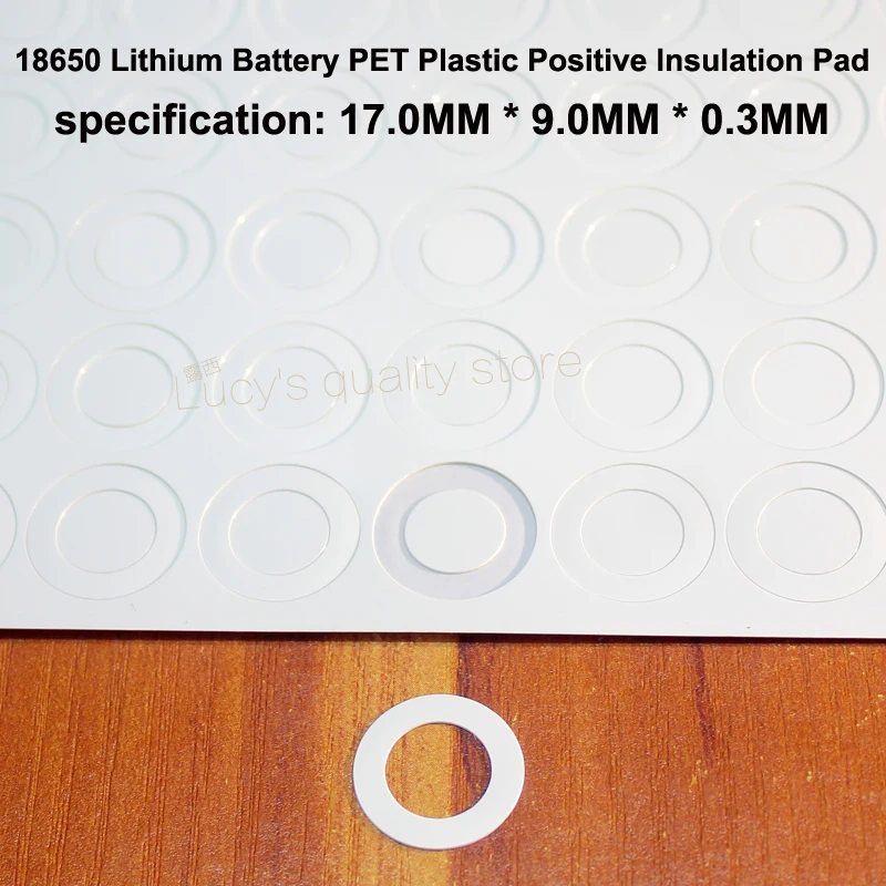 100 шт./лот 18650 литиевая Батарея PET Пластик изоляции пустой полые лицо коврик изоляции беспорядок 17*9,0*0,3