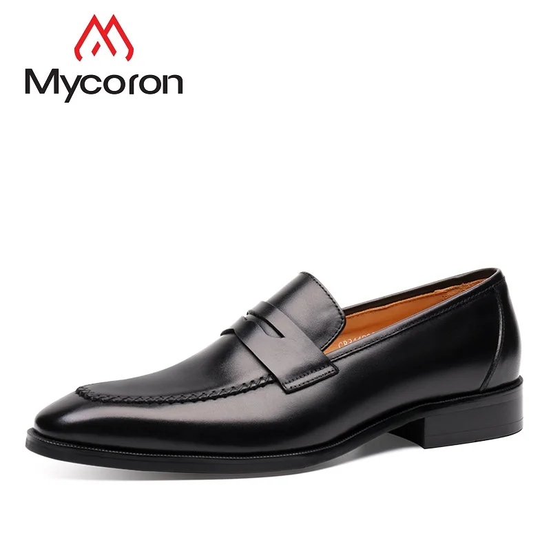 

MYCOLEN New Autumn Men Casual Business Shoes Men Pointed Leather High Quality Dress Shoes Trend Shoes Chaussures Hommes