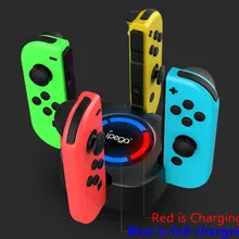 4 в 1 зарядки зарядное устройство для док-станции Подставка для NintendoSwitch перечисленные JoyCon для Nintendo Switch контроллер NS аксессуары светодиодный Тип-C