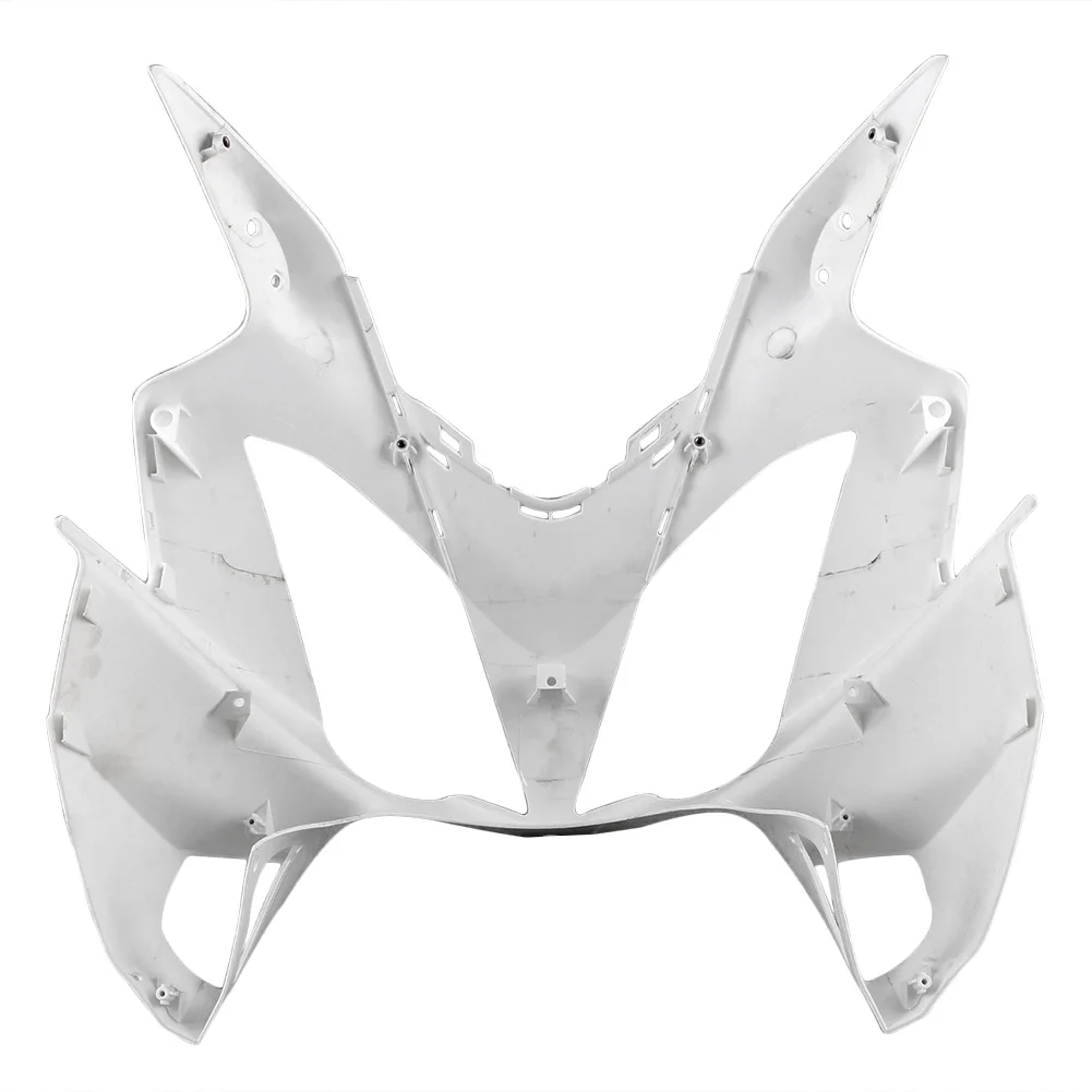 For Honda VFR800 Upper Front Nose Cowl Fairing 2002-2012 Motorbike Part Accessories Injection Mold ABS Plastic Unpainted White