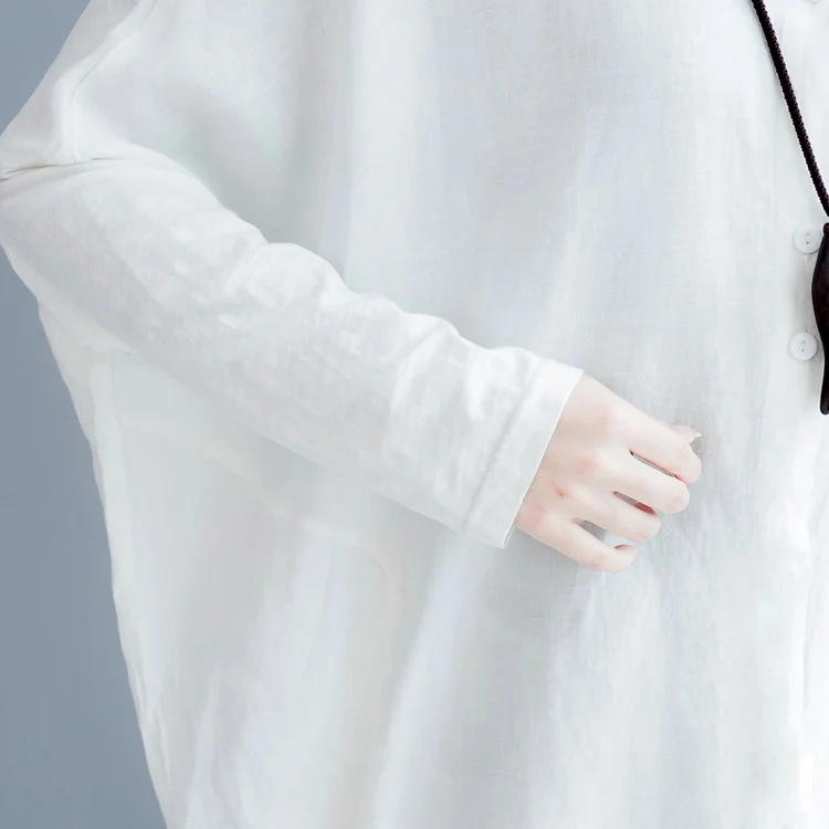 Новинка, повседневная короткая однотонная супер большая белая блузка для женщин, подходит для 6XL 7XL размера плюс, с вырезом, с карманами, женская одежда