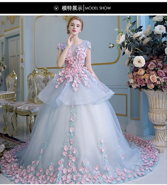 100% réel pétales complets cour trailing Médiévale Renaissance robe de princesse Sissi robe Victorienne/