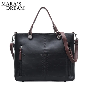 

Mara's Dream Vintage New Handbags For Women 2018 Female Brand Leather Handbag High Quality PU Solid Small Bag Lady Shoulder Bags