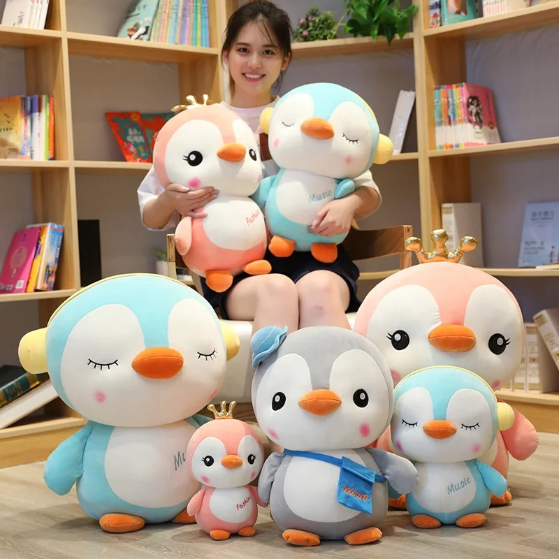 

25/35/50/65cm Soft Little Penguin Plush Toys Staffed Cartoon Animal Doll For Kids Baby Lovely Girls Christmas Birthday Gift