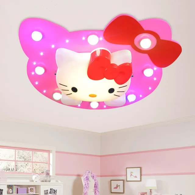Kids Room Ceiling Lights Cartoon Pink Kitty Cat Children S Bedroom Kids Room Ceiling Lights Cartoon Pink Kitty Cat Children S Bedroom Lamp Sroom Led