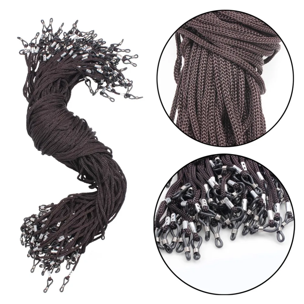 100 x Nylon Eyeglass Holder Cord Sunglass Glasses Eyewear Neck Strap 3 Colors BlackBlueBrown Free Shipping Cheap Price (2)
