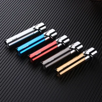 

Boutique cylinder metal Windproof Jet Butane Torch Turbo Straight Cigarette cigar pipe Inflatable gas Lighter Accessories
