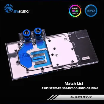 

Bykski Full Cove GPU Water Block For VGA ASUS 390 STRIX-R9 390X Graphics Card A-AS39XDC3-X