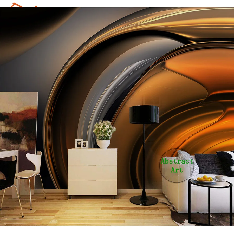 

3d Photo Wallpapers Wall Mural Paper Wallpaper for Walls in Rolls Papers Home Decor Abstract Coffee Line Cafe Bar Background