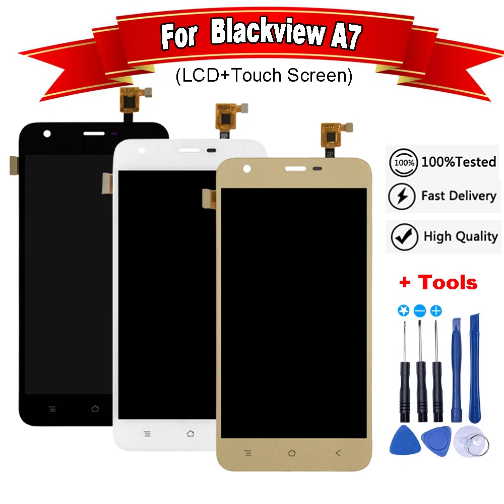 

5.0"inch For Blackview A7 LCD Display+Touch Screen Assembly good quality for A7 LCD Digitizer Assembly only for MFP050375B