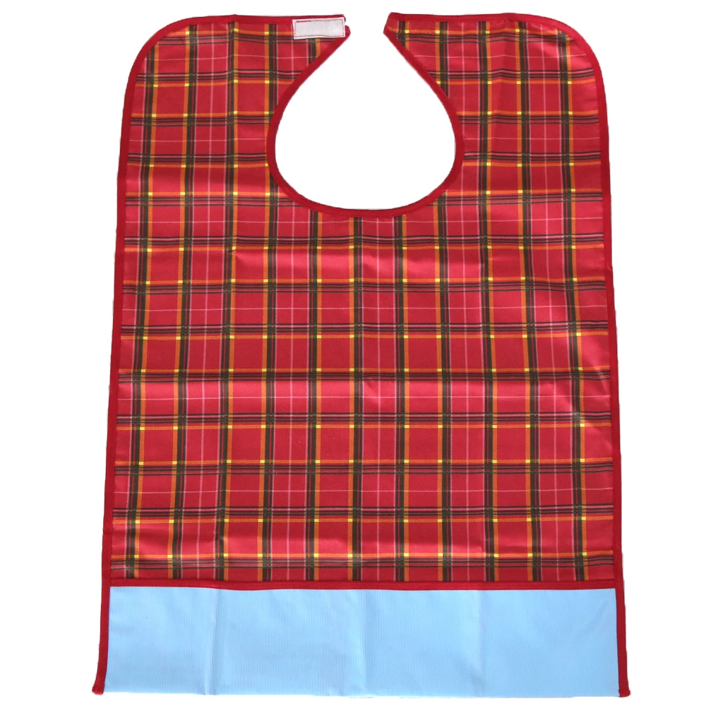 Washable Waterproof AdultS Mealtime Bib Cloth Protector Disability Aid Apron